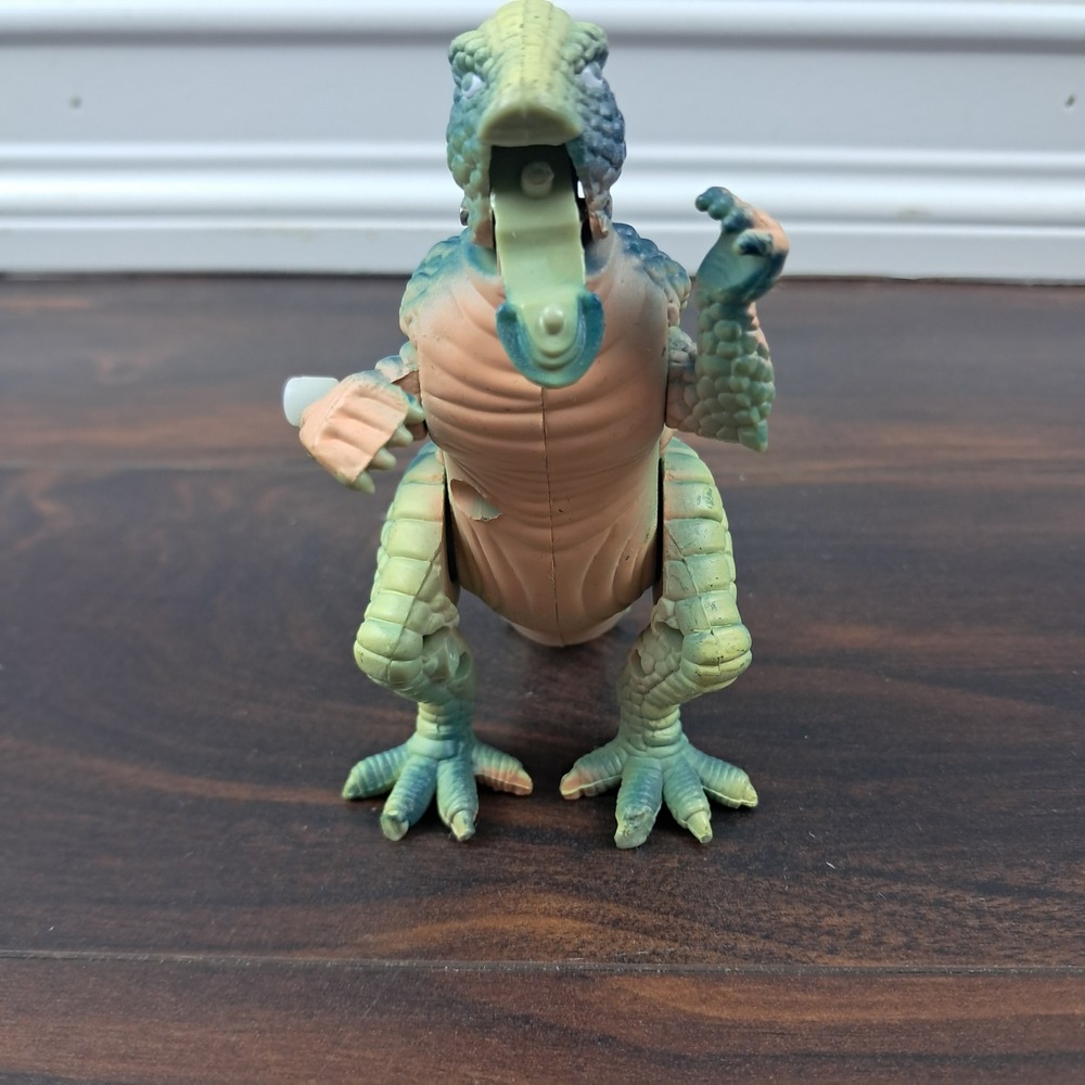 Vintage Dinosaur Wind Up Toy Walking Action Figure Parasaurolophus Tested